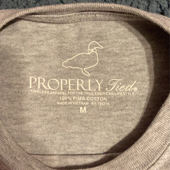 Grey Sized Medium Properly Tied T Shirt - Picture 2 of 4